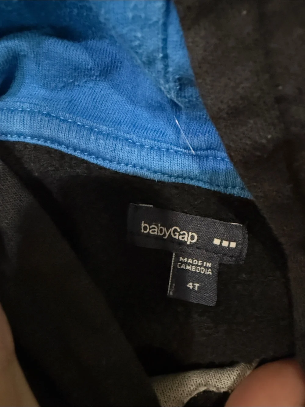 GAP Kids Black Hoodie, size 4T